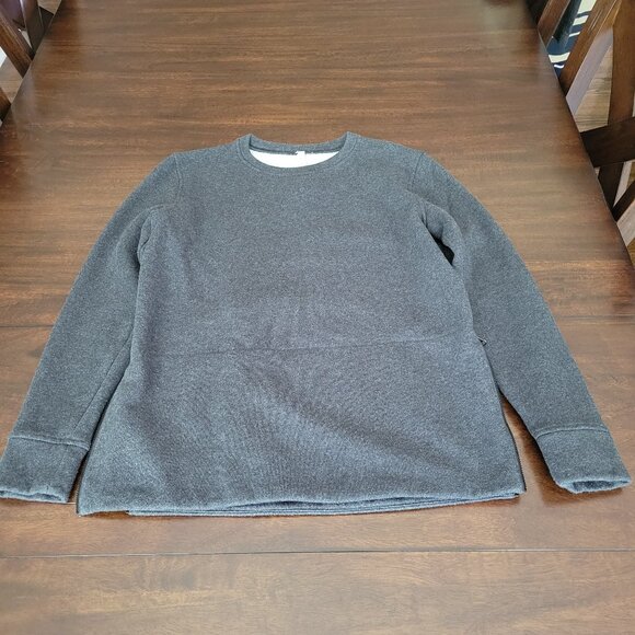 Lululemon Crewneck Sweatshirt Zipper Sides Women's Size 6 - Picture 3 of 12